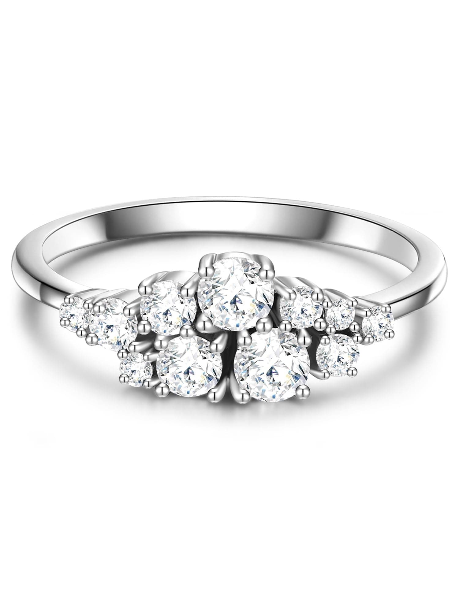 GLANZSTÜCKE MÜNCHEN Damen Ring 925/- Sterling Silber rhodiniert Zirkonia weiß Silberring 🌟
