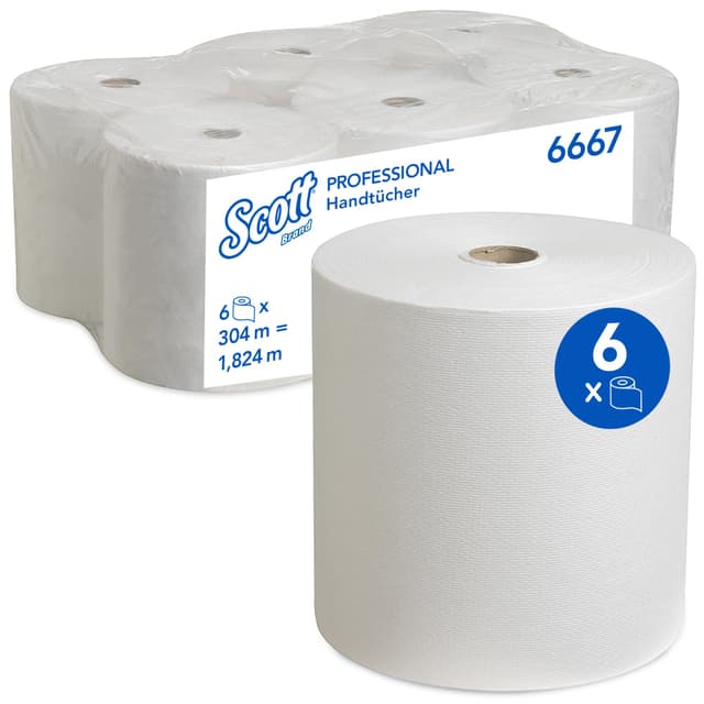 Sonderangebot: Scott gerollte Papierhandtücher 6667 - nur 58.29€!