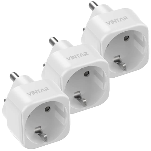 🌍 VINTAR 3PC Deutschland nach Indien Reiseadapter 🛫🔌