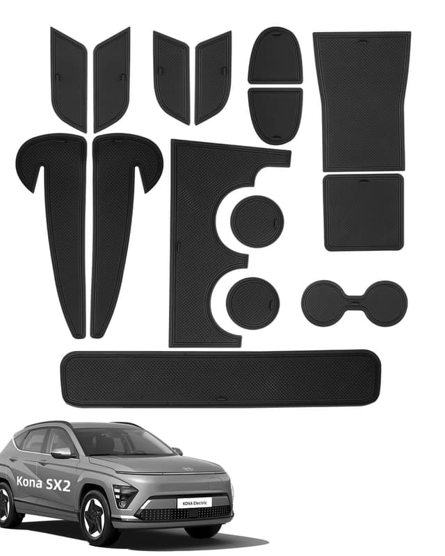 LANGBEAN Antirutschmatten für Hyundai Kona SX2 15-teiliges Set 🚗🔝