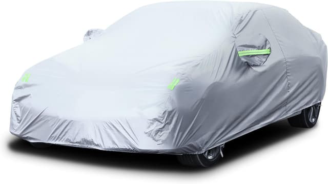 🚗 LOETAD Autoabdeckung 470x180x150cm | Wasserdicht, UV-Schutz, Winddicht | Winter Sommer Schutz