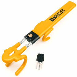 🔒 KRASER KR842Y Lenkradkralle mit Doppelhaken - Maximale Sicherheit Stufe 10 Angebot bei HelloDeals