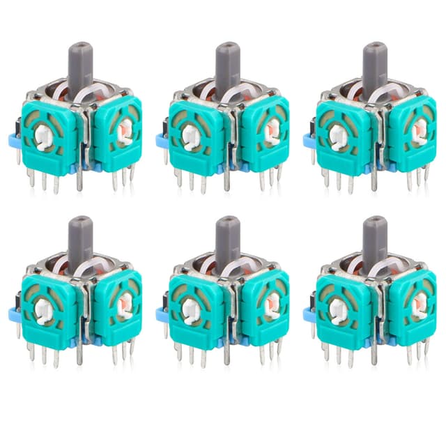 🎮 EEEKit 6 Pack 3D Ersatz Analog Stick Joystick für PS4 Dualshock 4 Xbox One Controller Xbox Elite Controller blau