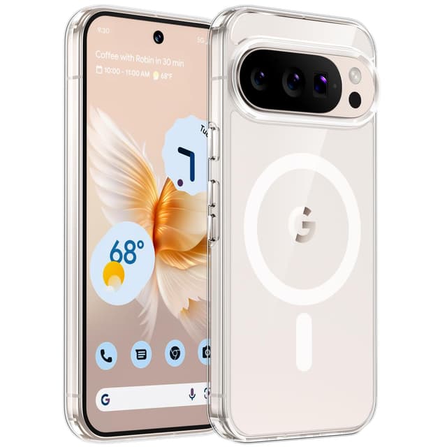 TAURI Google Pixel 10/10 Pro Hülle - Magnetisch-Durchsichtig