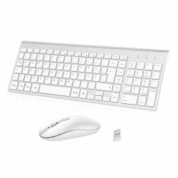 🔥 Cimetech Tastatur Maus Set Kabellos: 2.4G Ultraslim, QWERTZ Layout, 10m Reichweite Angebot bei HelloDeals