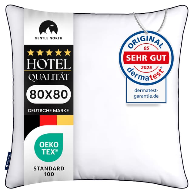 💤 Angebot: Hochwertige Kopfkissen 80x80 cm - Hotelqualität für Allergiker (Ökotex 100 Zertifiziert)