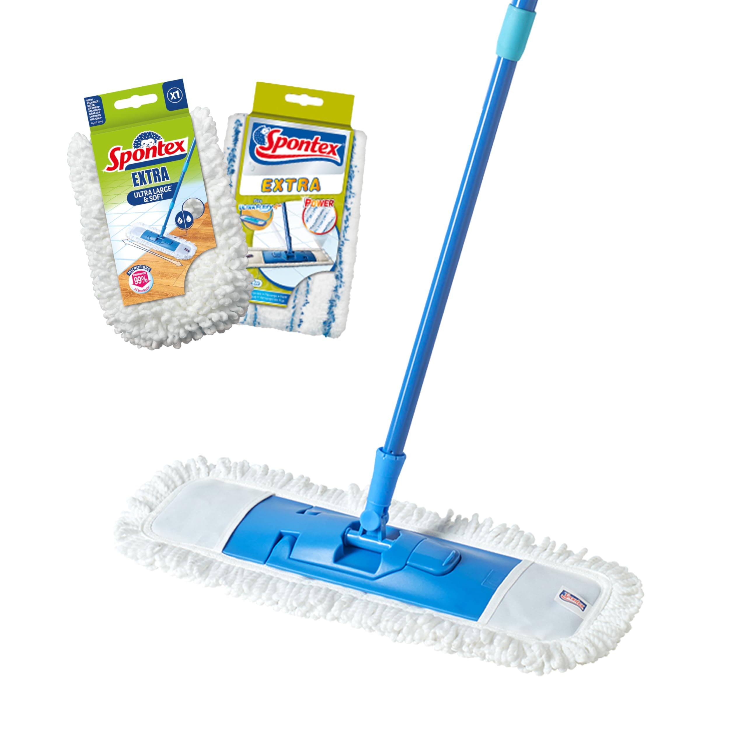 🌟 Super Deal! Spontex Extra Bodenwischer mit flachem Mopp 🧼🧹