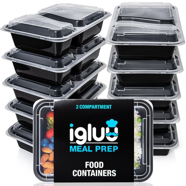 Igluu Meal Prep Boxen (10er-Pack) - Wiederverwendbar und vielseitig 🍱