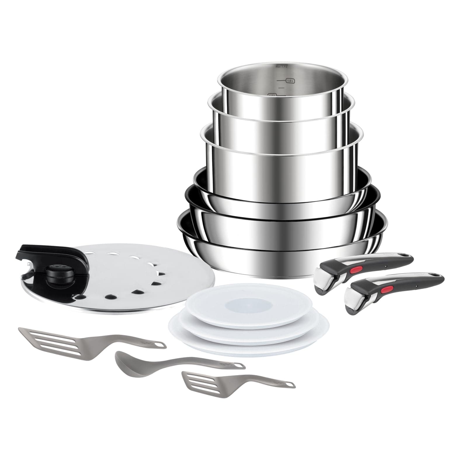 🍳🔥 Tefal Ingenio Preference 15-teiliges Topf- und Pfannenset - Platzsparend und Vielseitig 🍳🔥