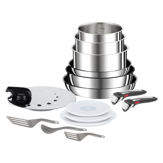 🍳🔥 Tefal Ingenio Preference 15-teiliges Topf- und Pfannenset - Platzsparend und Vielseitig 🍳🔥