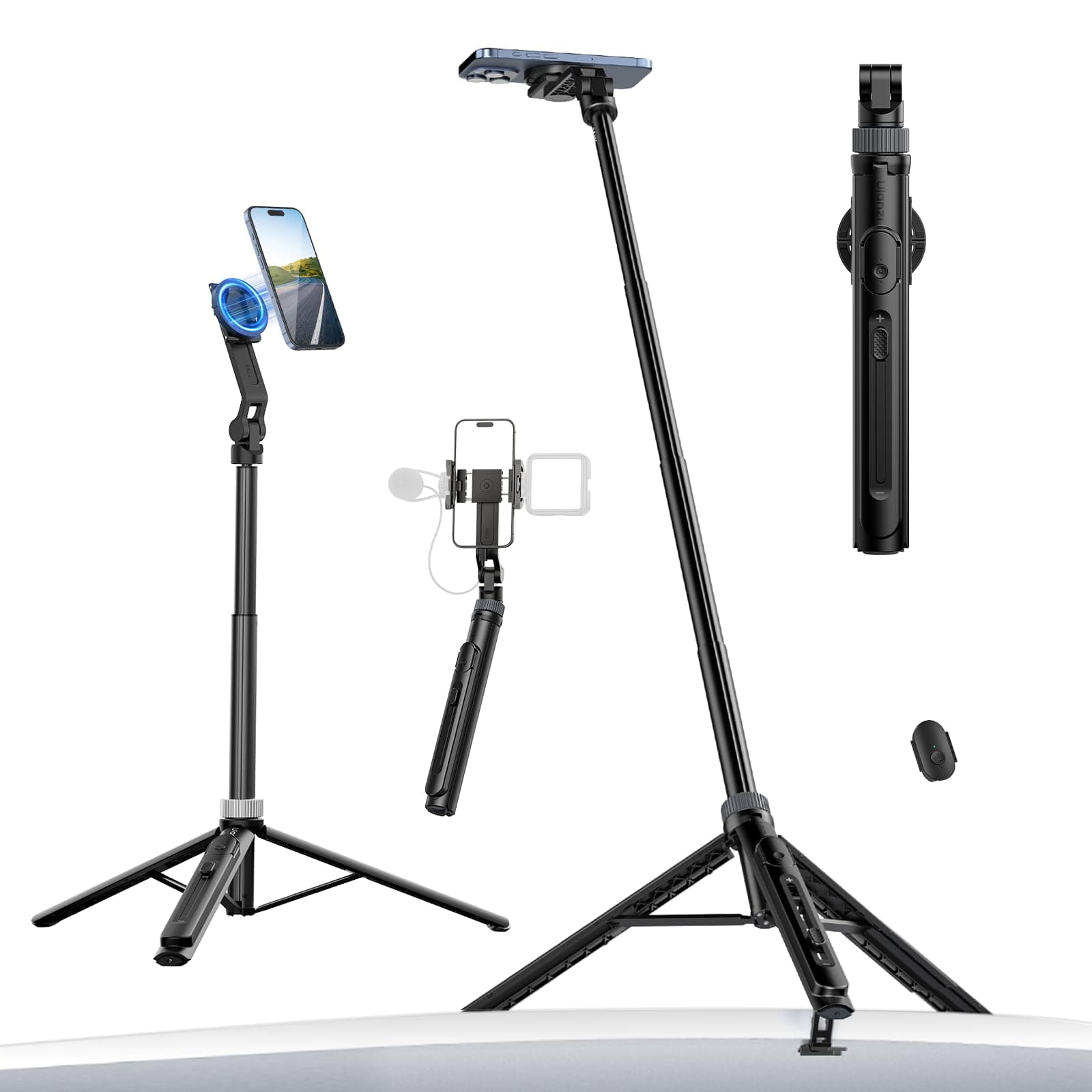 ULANZI TT88 Handy Stativ Ständer 145cm mit Magnetischem Selfie Stick