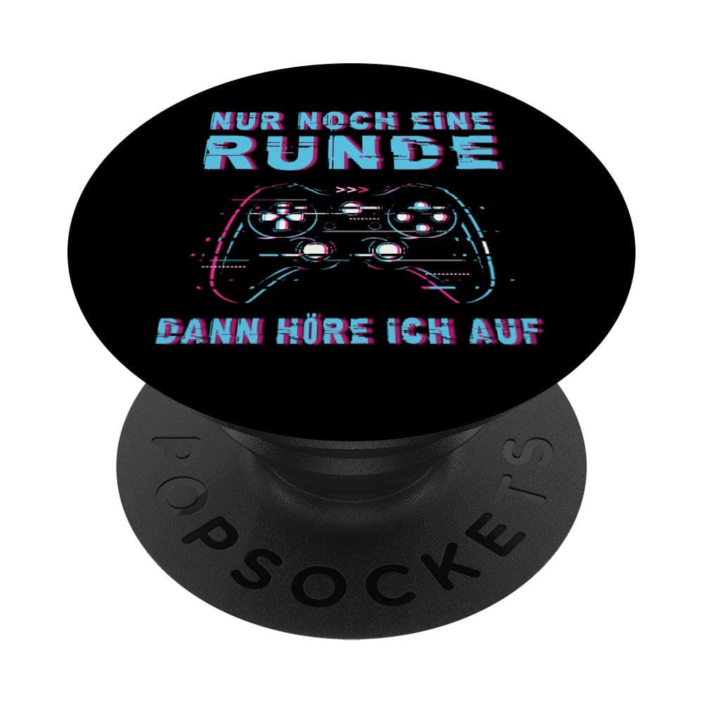🎮 Nur noch eine Runde dann hör ich auf Gamer Zocken Geschenk PopSockets PopGrip 🕹️