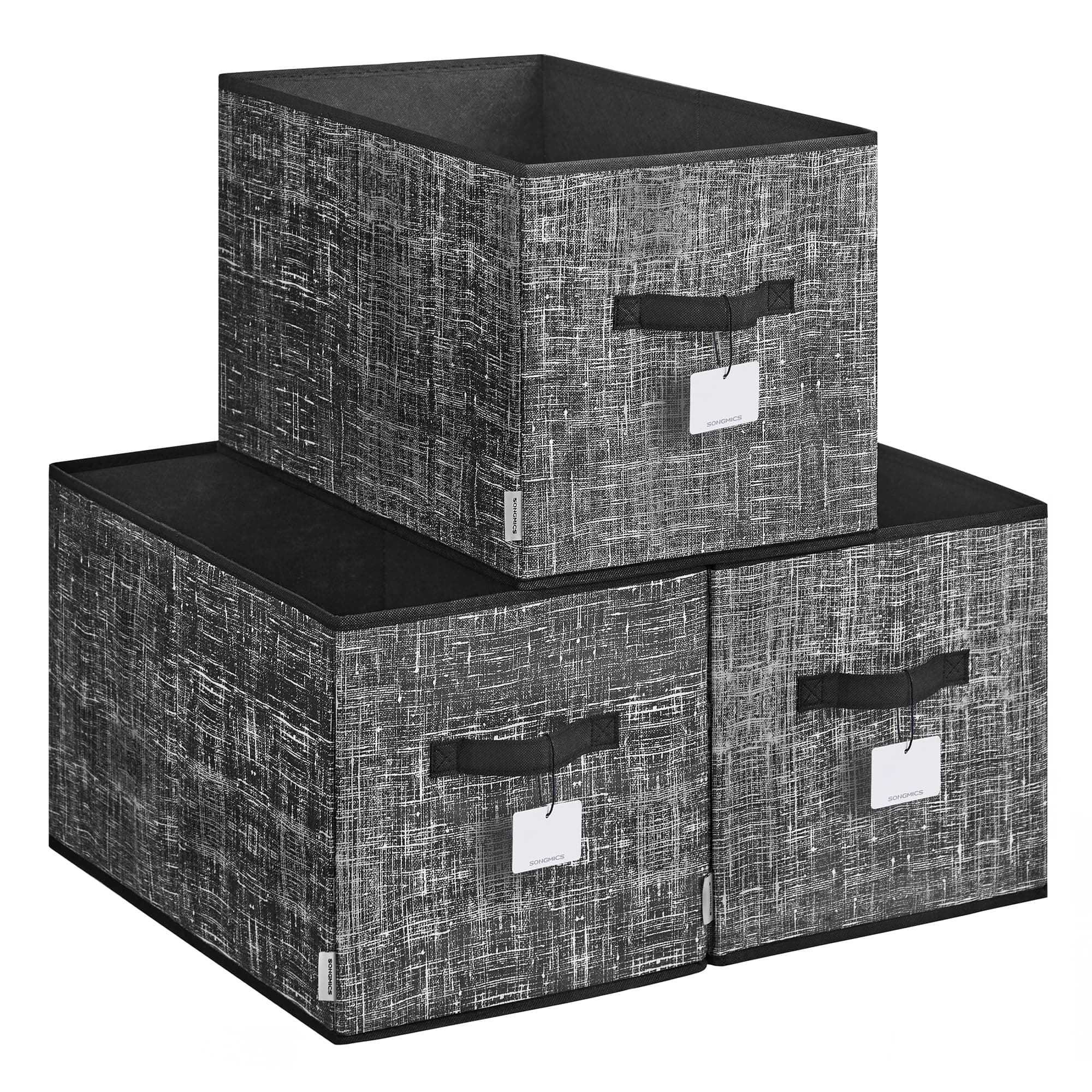 SONGMICS Aufbewahrungsbox 3er Set, zusammenklappbar, Stoffboxen aufbewahren 📦🏡
