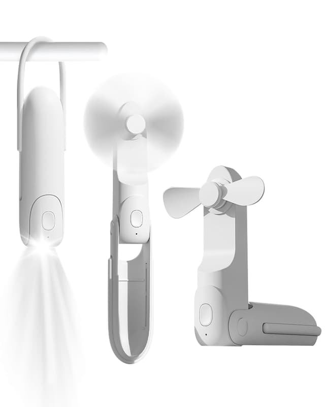 🌀 Mini Handventilator 3-in-1 Wiederaufladbarer USB Ventilator 🌞