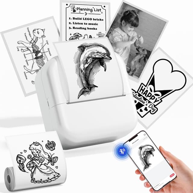 🌟 Sticker Drucker Mini Printer M02L 🌈📱