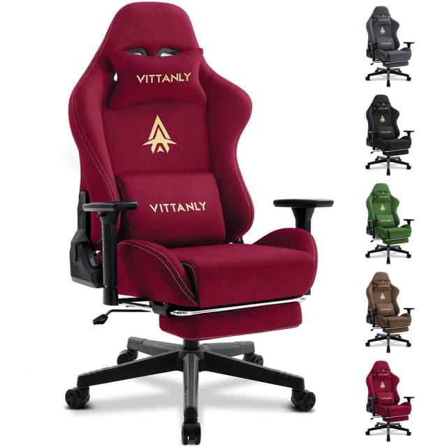 VITTANLY Gaming Stuhl - Luxuriöser Wildlederimitat Chair 🎮