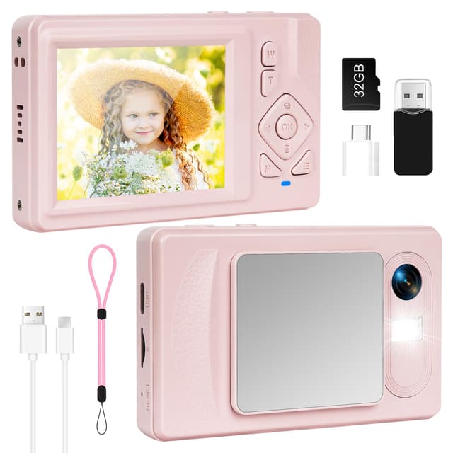 Digitalkamera 4K - 48MP UHD Kompakt Digitalkamera mit 2.8" LCD Bildschirm