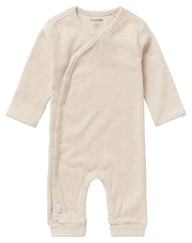 👶🏼👕 Noppies Unisex Baby U Playsuit Ls Rib Nevis Kleinkind-Strampelanzug 🛍️