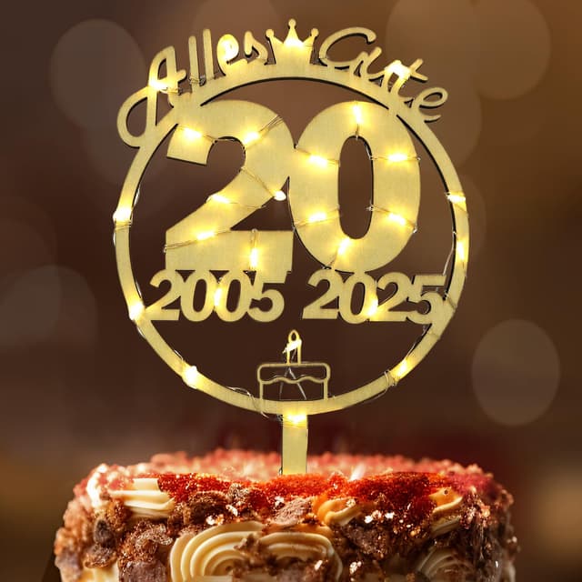 🎂 Tortendeko 20. Geburtstag Frau Mann 🎉