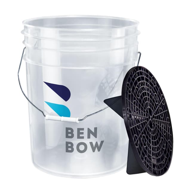 🚗 BENBOW Wascheimer mit Schmutzsieb - 20 Liter, Transparent 🧼