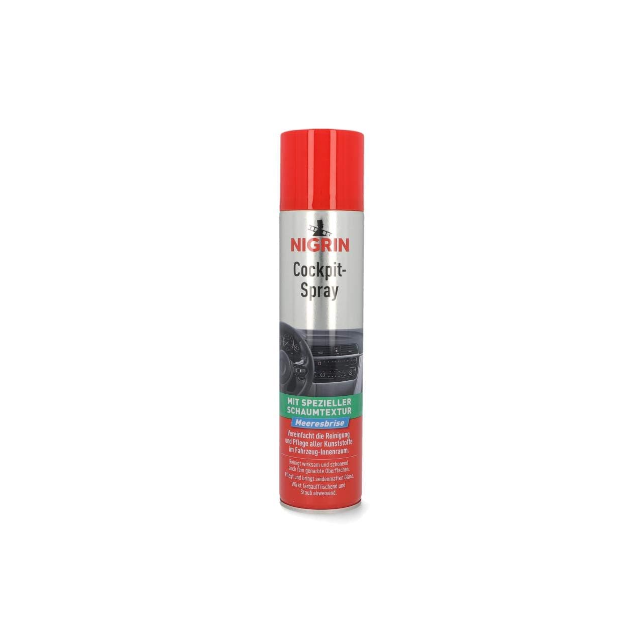 NIGRIN Cockpit-Spray Meeresbrise, 400 ml 🌊🚗🌞 - 1 Stück (1er Pack) | 4.91€