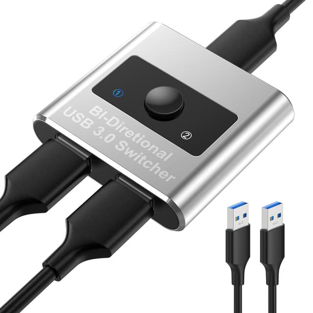 🔁 USB 3.0 Switch 2PC, Bidirektionaler USB Umschalter 🖥️