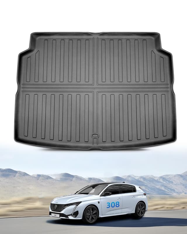 LANGBEAN Kofferraummatte für Peugeot 308 3 Hybrid PHEV 2025 2024 2023 2022 🚗🛡️