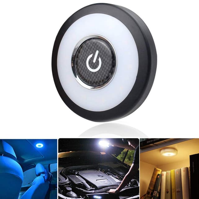 🚗🌟 3 Farbe Auto LED Nachtlicht Deal! Magnetisch Dimmbar USB wiederaufladbar