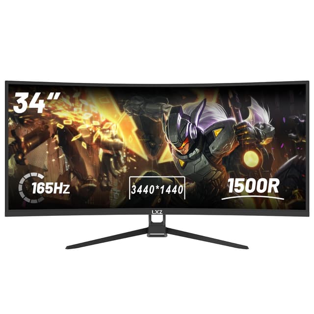 🎮 LXZ 34 Zoll Curved Monitor 1500R, 3440 * 1440 165Hz Gaming Monitor 🖥️