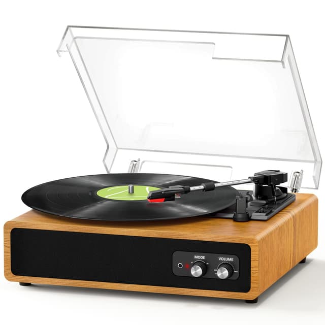 🎶 Plattenspieler Angebote: FYDEE Vinyl Plattenspieler mit Bluetooth 🎵