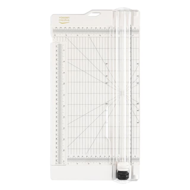 Vaessen Creative Papierschneider und Falzbrett 2in1 📏📐 | Schneidemaschine Papier A3 Größe ✂️ | Guillotine Scrapbook Hebelschneider