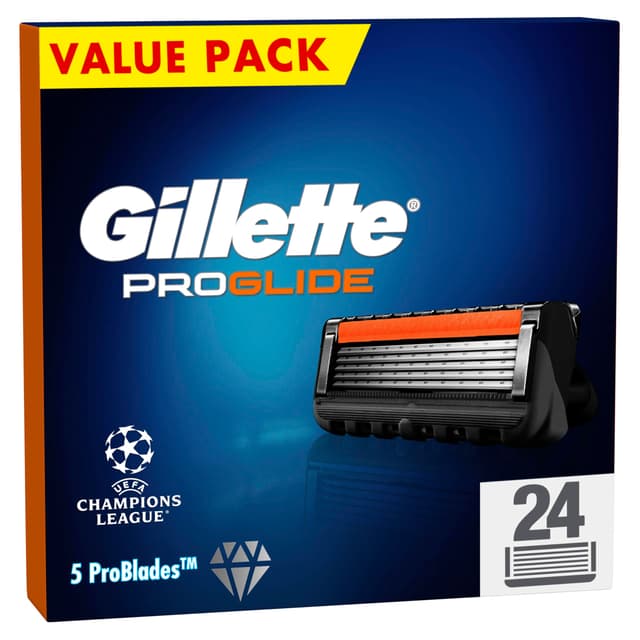 🔥 Angebot: Gillette Fusion5 Proglide 24 Ersatzklingen mit EverGlide Gleitstreifen 🔥