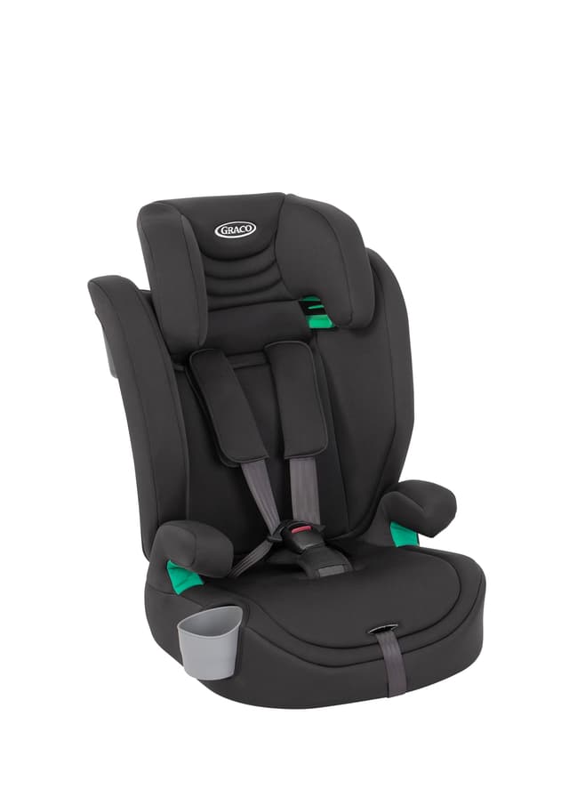 🚗 Graco Eldura™ R129 Kindersitz, Autositz - 15 Monaten bis 12 Jahre, Schwarz 🌙