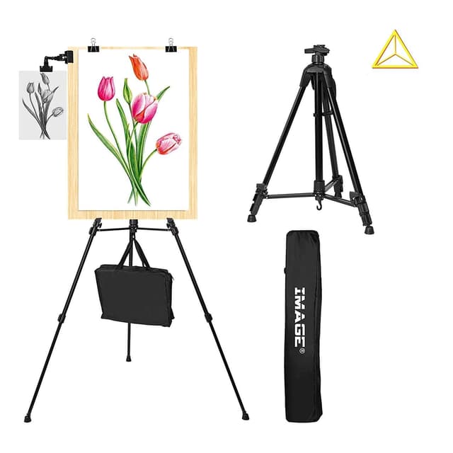 🎨 Staffelei Aluminium Stativ zum Malen 55-155cm verstellbar stabile Atelierstaffelei