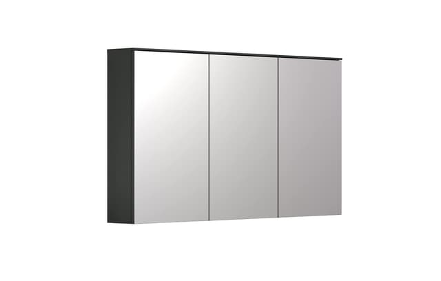 trendteam smart living - Synnax Spiegelschrank Anthrazit - 3-türiger Badezimmerspiegel 😍