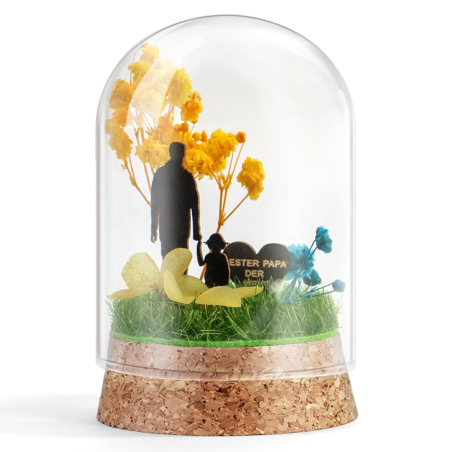 🎁 Ewige Blumen im Glas - Perfektes Vatertagsgeschenk für Papa 🌷