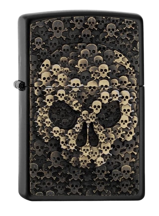 🔥 Zippo Skull-Black Matte-Spring 2017 Feuerzeug 🔥