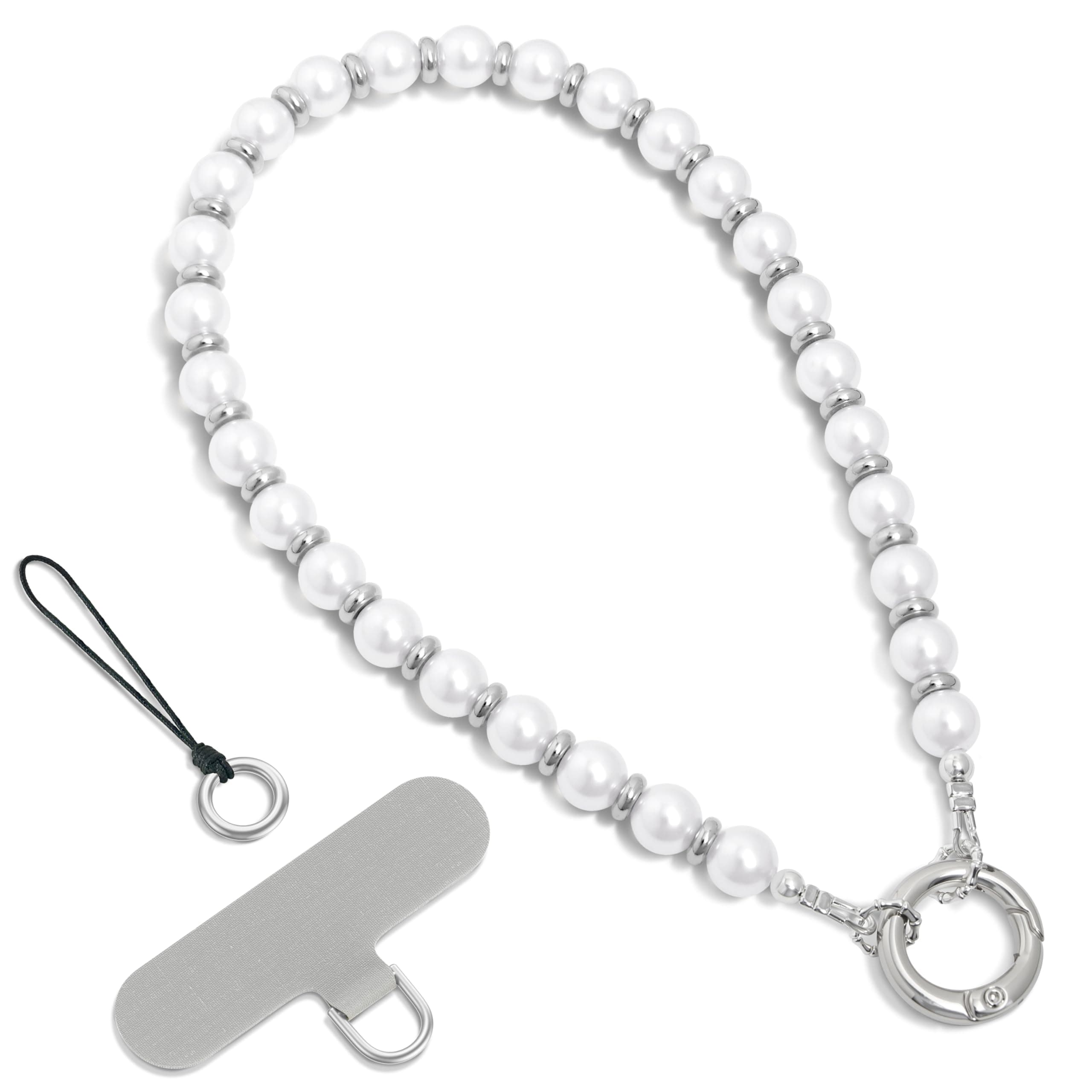 SURPHY Handyband Kurz mit Premium-Glasperlen & Bunten Kristallen 📱