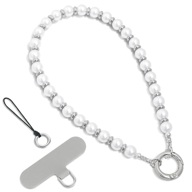 SURPHY Handyband Kurz mit Premium-Glasperlen & Bunten Kristallen 📱