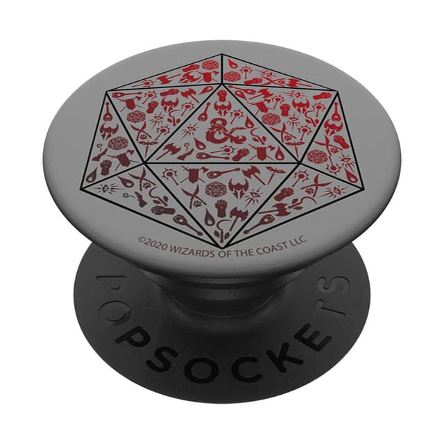 Dungeons And Dragons D20 Icon Fill PopSockets mit austauschbarem PopGrip Standard 😎🎲