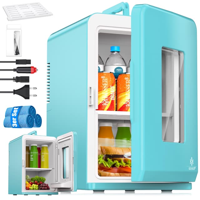 🌟 KESSER® 2in1 Mini Kühlschrank Kühlbox 15L - 15% Rabatt! 🌟