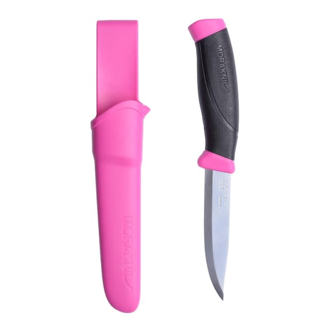 Morakniv Outdoor Messer mit Scheide - Mora Companion S Cerise - Jagdmesser Feststehende Klinge aus Edelstahl