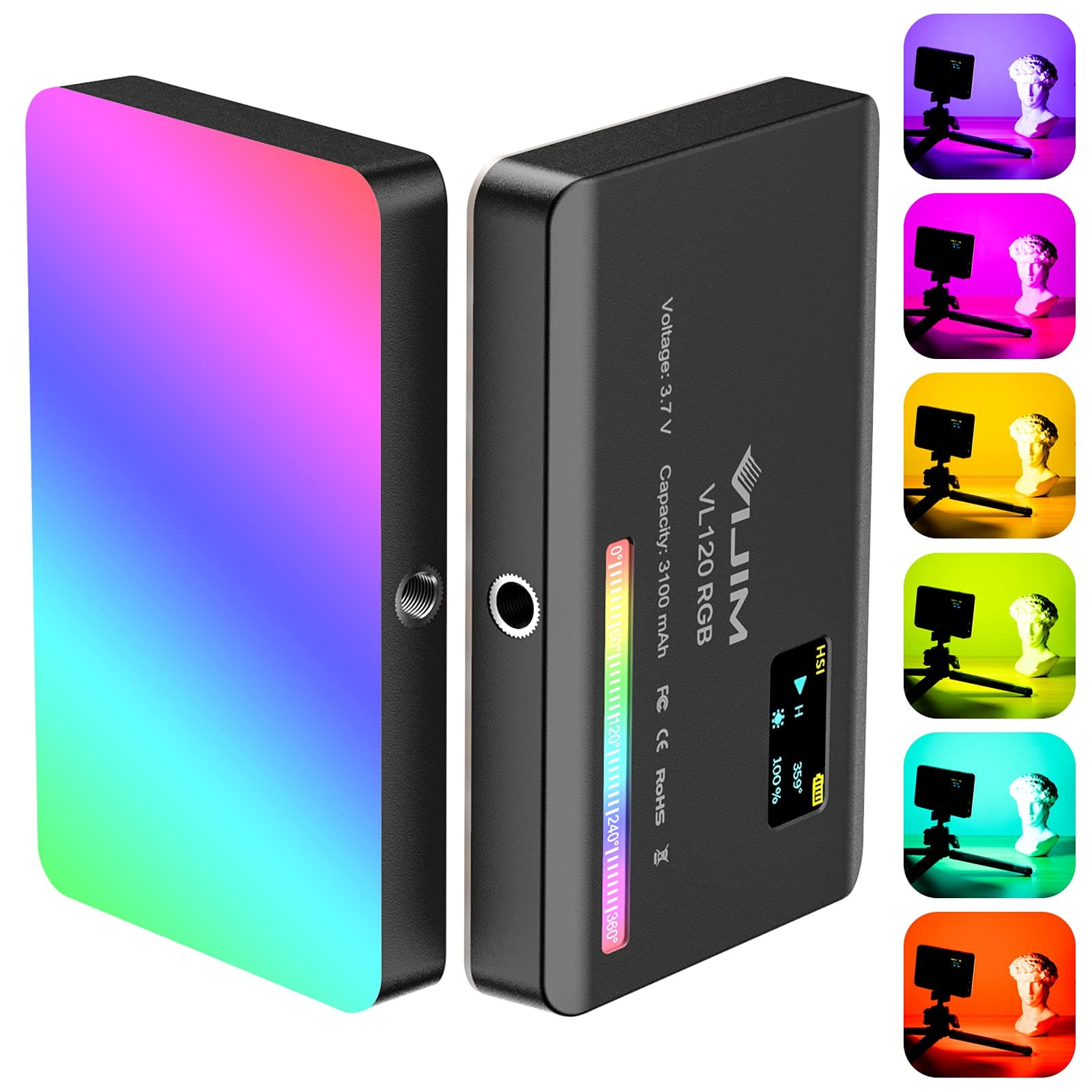 ULANZI VL120 RGB LED Videoleuchte - Professionelle Videobeleuchtung 🏆