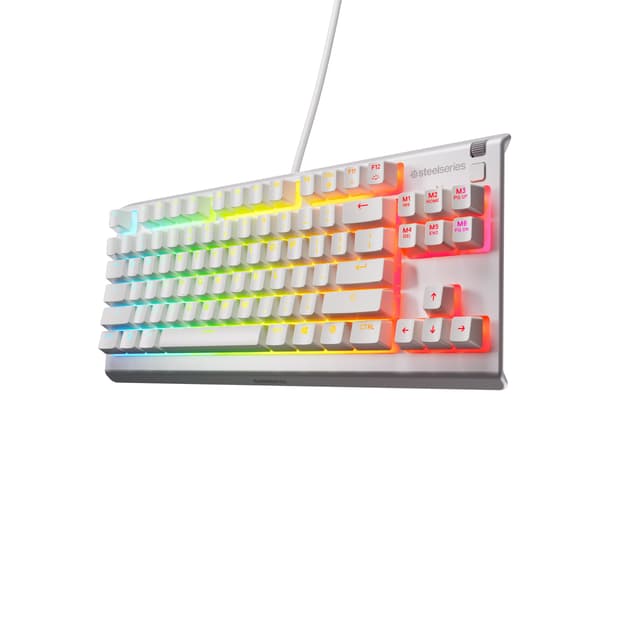 🎮 SteelSeries Apex 3 TKL White RGB Gaming-Tastatur – Wasserdicht und Staubresistent! 🌟