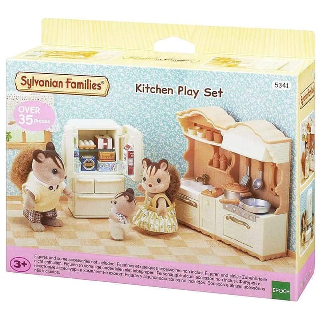 🏡🍳 Sylvanian Families 5341 Landhaus Küche mit Kühlschrank - Puppenhaus Einrichtung Möbel Angebot!