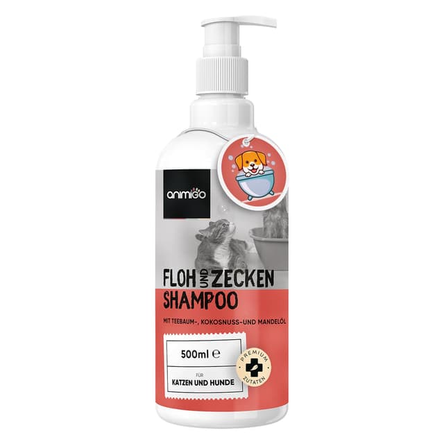 🐶🐱 Animigo Flohshampoo Hund & Katzen 500ml - Natürliche Pflege gegen Parasiten