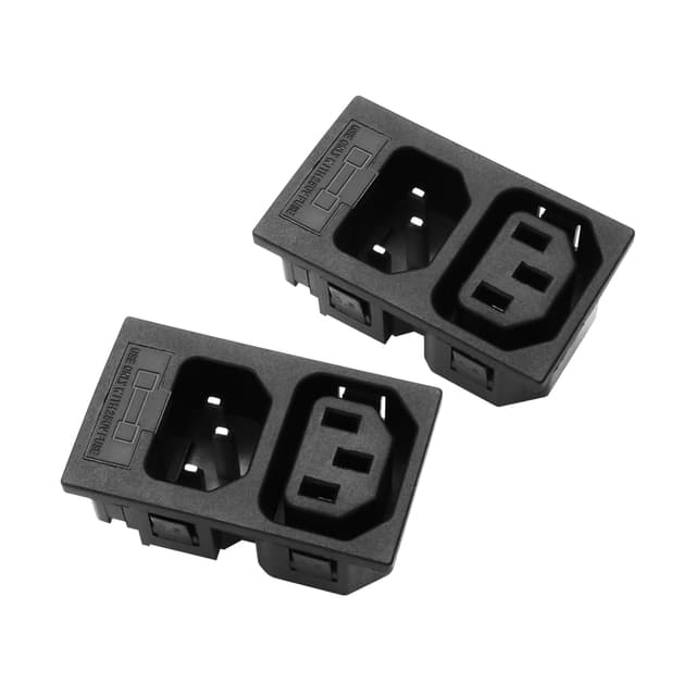 🔌🔥 C13 C14 Einlass Modul Stecker, AC 250V 10A 3 Pin 3-in-1 Stecker und Buchse Panel Mount Stecker Adapter mit Sicherung (2-Pack) 🔥🔌