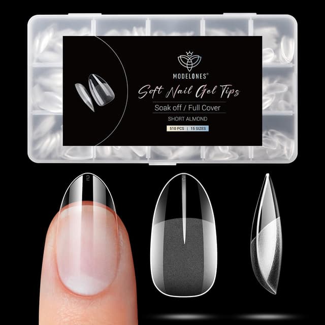 🌟 Modelones Nageltips 510 Stück - Full Cover Nail Tips Set