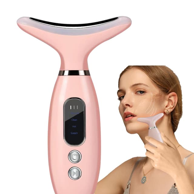 🌟 Smart Multicolor Anti-Falten Schönheit Gerät 🌺 4 Modi Hals Gesichtsstraffung Gerät 💆‍♀️