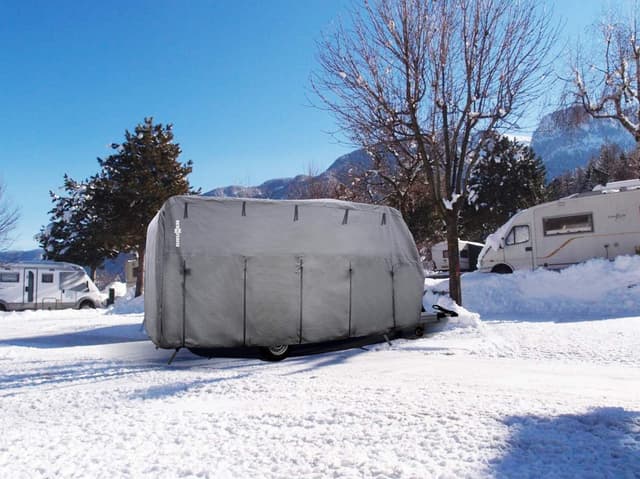 🚗 BRUNNER 7241461N Schutzhülle Caravan Cover 6M, 450-500 cm 450-500 cm Single 🏕️